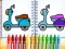 Spill Cute Bike Coloring Book online