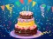 Spill Birthday cake puzzle online