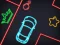 Spill Neon Car Puzzle online