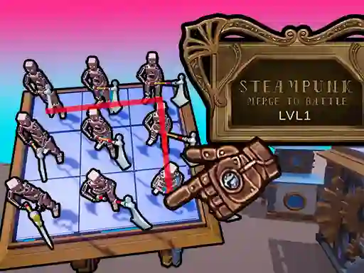 Spill Steampunk Merge To Battle online