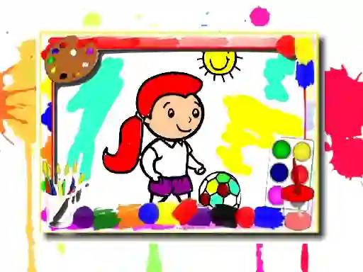 Spill Football Coloring Book online