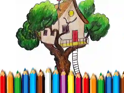 Spill Tree House Coloring Book online