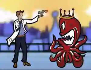 Spill Scientist vs Aliens online