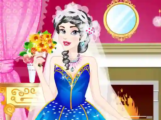 Spill Sleeping Princess Wedding Dress up online