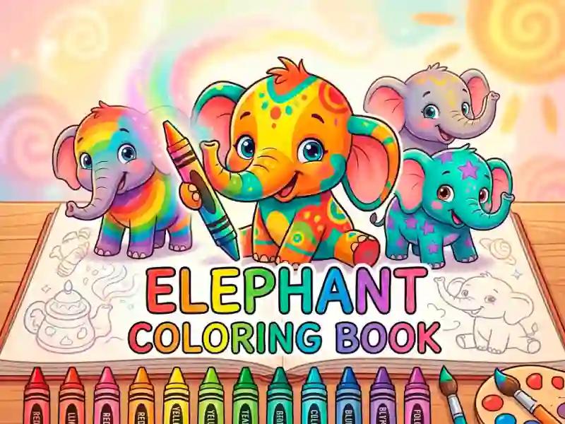 Spill Elephant Coloring Book online