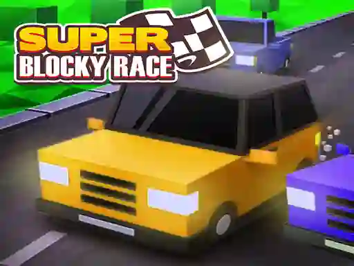 Spill Super Blocky Race online