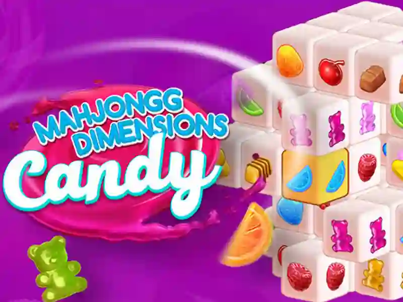 Spill Candy 3D Mahjong online