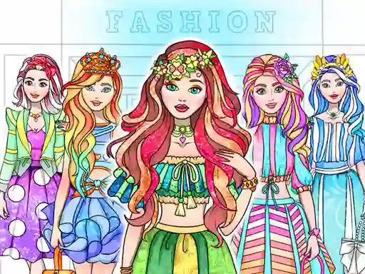 Spill Girl Coloring Dress Up Games online