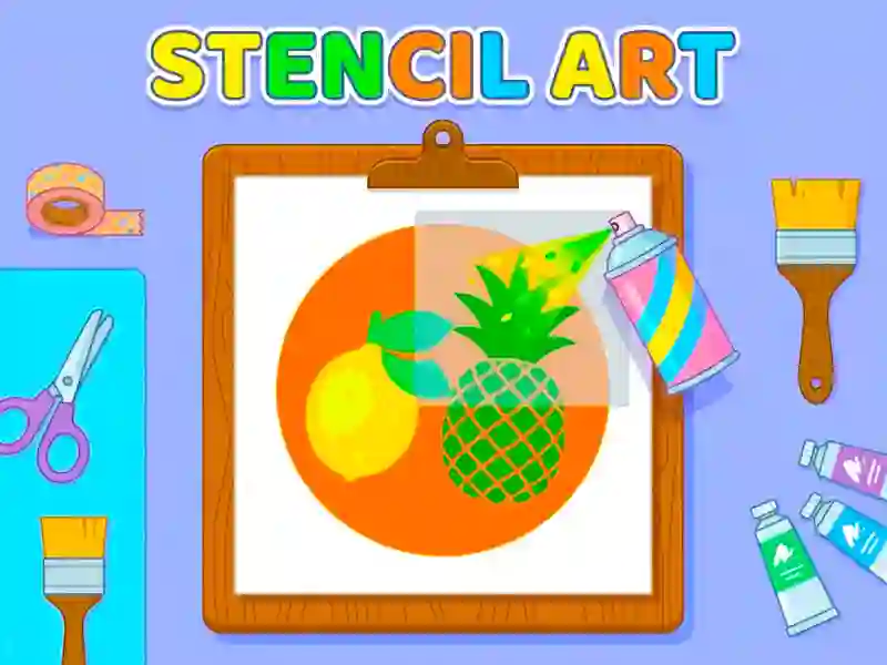 Spill Stencil Art online