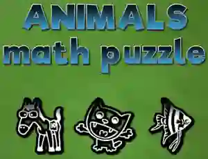 Spill Animals Math Puzzles online