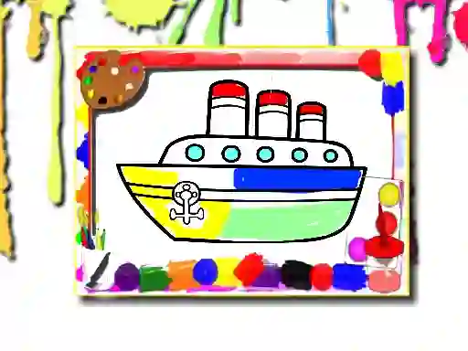 Spill Boats Coloring Book online