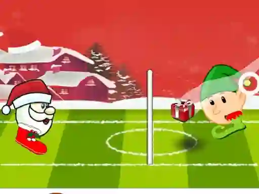 Spill Santa winter head soccer online