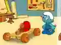 Spill The smurfs handy`s car online