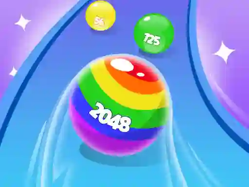 Spill 2048 Run Gorgeous Balls online