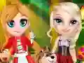Spill Little Elsa In Red Hood online