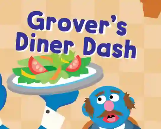 Spill 123 Sesame Street: Grover's Diner Dash online