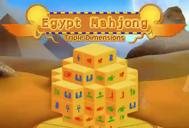 Spill Egypt Mahjong Triple Dimensions online