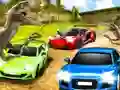 Spill Dino Car Race online