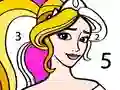 Spill Princess Coloring By Number online