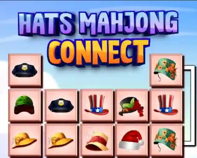 Spill Hats Mahjong Connect online