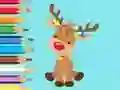 Spill Coloring Book: Cute Christmas Reindeer online
