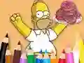 Spill Coloring Book: Simpson Doughnut online