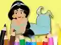 Spill Coloring Book: Princess Jasmine online