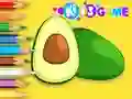 Spill Coloring Book: Avocado Fruit online