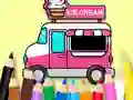 Spill Coloring Book: Ice Cream Car online
