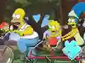 Spill Jigsaw Puzzle: Simpson Family Riding online