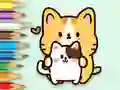 Spill Coloring Book: Hugging Cat online