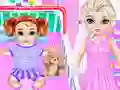 Spill Little Elsa Caring Day online