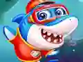 Spill Little Panda Shark Family online