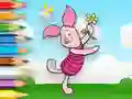 Spill Coloring Book: Piglet Holds Toy Windmill online