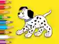 Spill Coloring Book: Cute Spotted Dog online