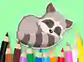 Spill Coloring Book: Baby Raccoon online
