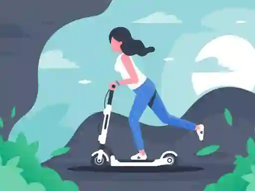 Spill Electric scooter rides jigsaw online