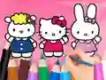 Spill Coloring Book: Hello Kitty With Friends online