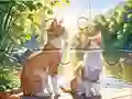 Spill Jigsaw Puzzle: Cats In Pairs online