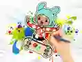 Spill Coloring Book: Toca Boca Skateboard online