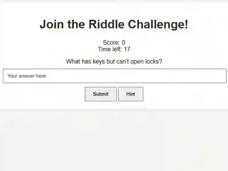 Spill Riddle Challenge online