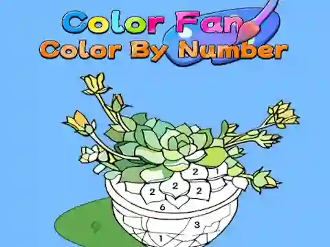 Spill Color Fan: Color By Number online
