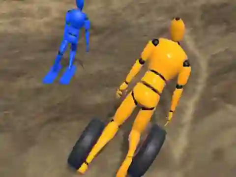 Spill Ragdoll Racing: Extreme Downhill online