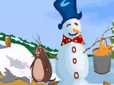 Spill Couple Escape from Snowy Land online