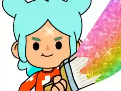 Spill Coloring Book: Toca Boca Rita online