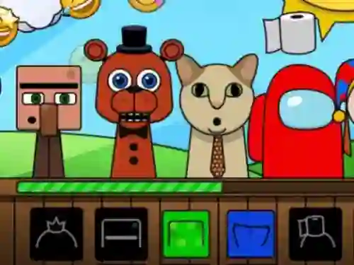 Spill Sprunki: Monsters online