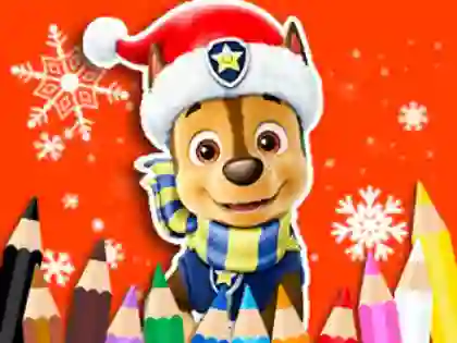 Spill Coloring Book: PAW Patrol Christmas online