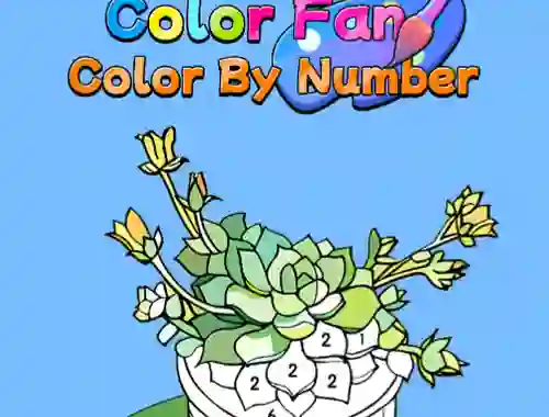 Spill Color Fan Color By Number online