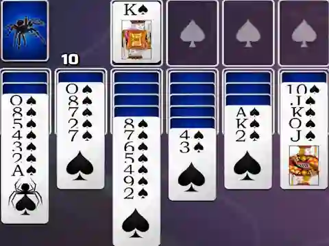 Spill Spades Spider Solitaire online