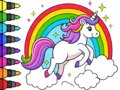 Spill Coloring Book: Magical Unicorn online